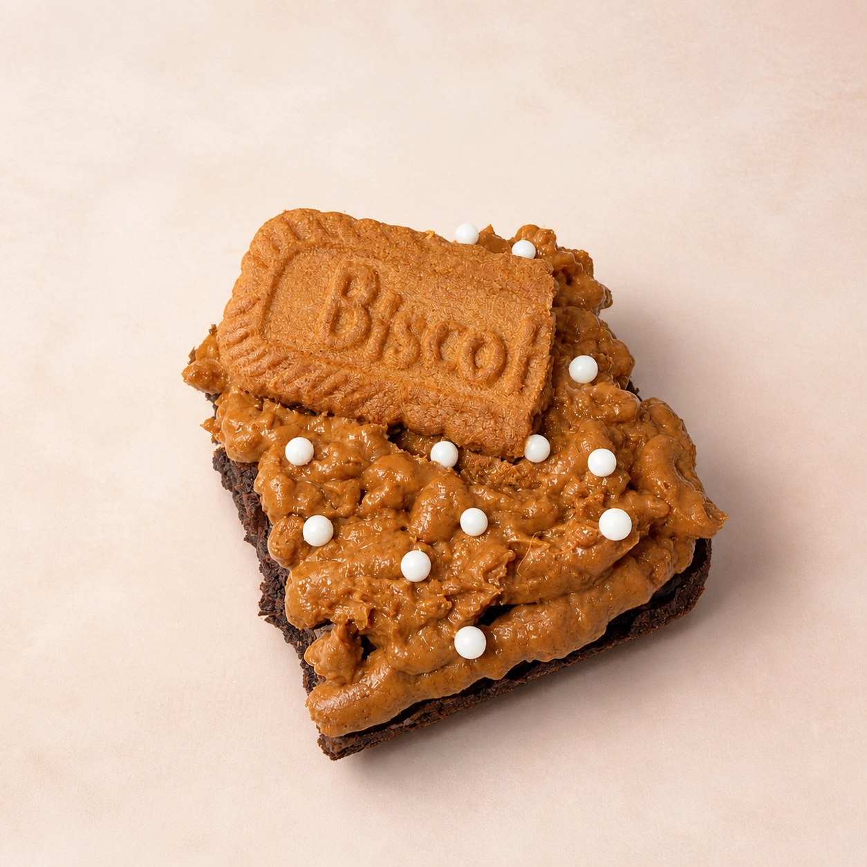 Real BrowniBop Biscoff brownie